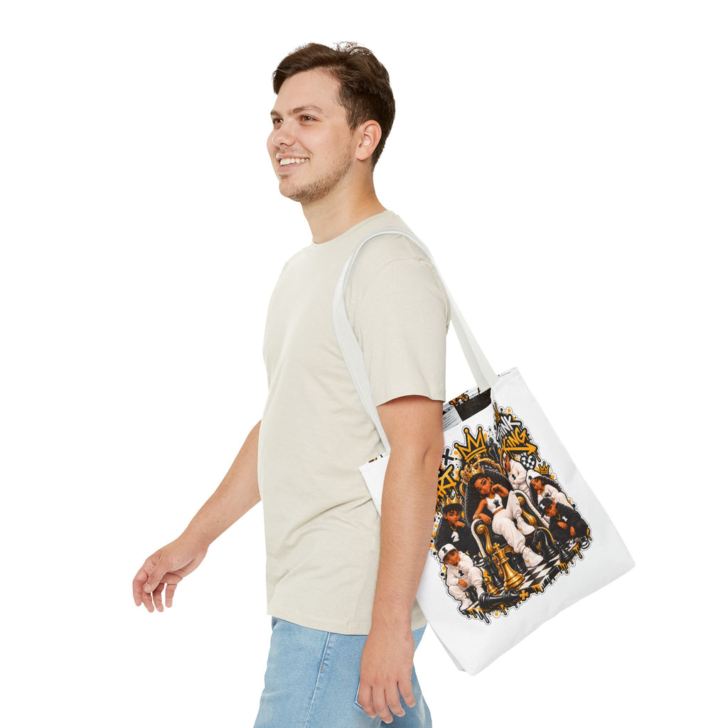 Chess Queen “Move Smart, Think King” Tote Bag