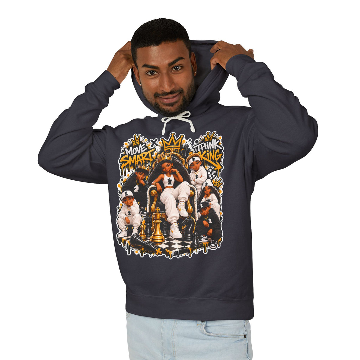 Smart Think Big Chess Strategy Hoodie