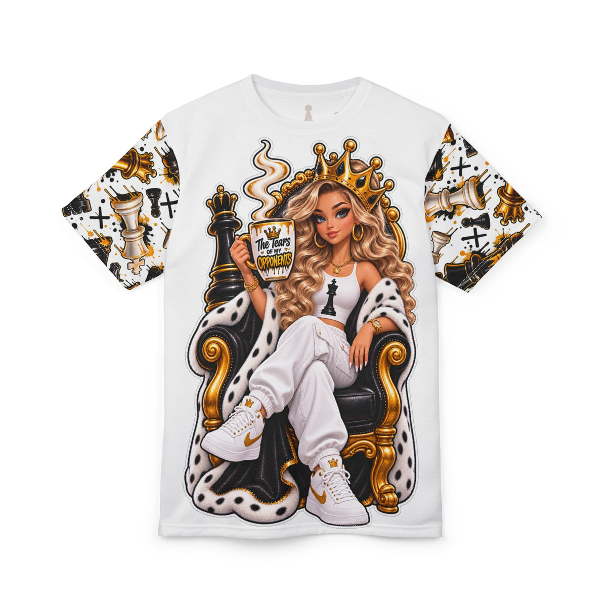 Queen Chess Illustration Tee | All-Over Print