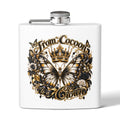 From Cocoon to a Crown Butterfly 6oz Stainless Steel Flask