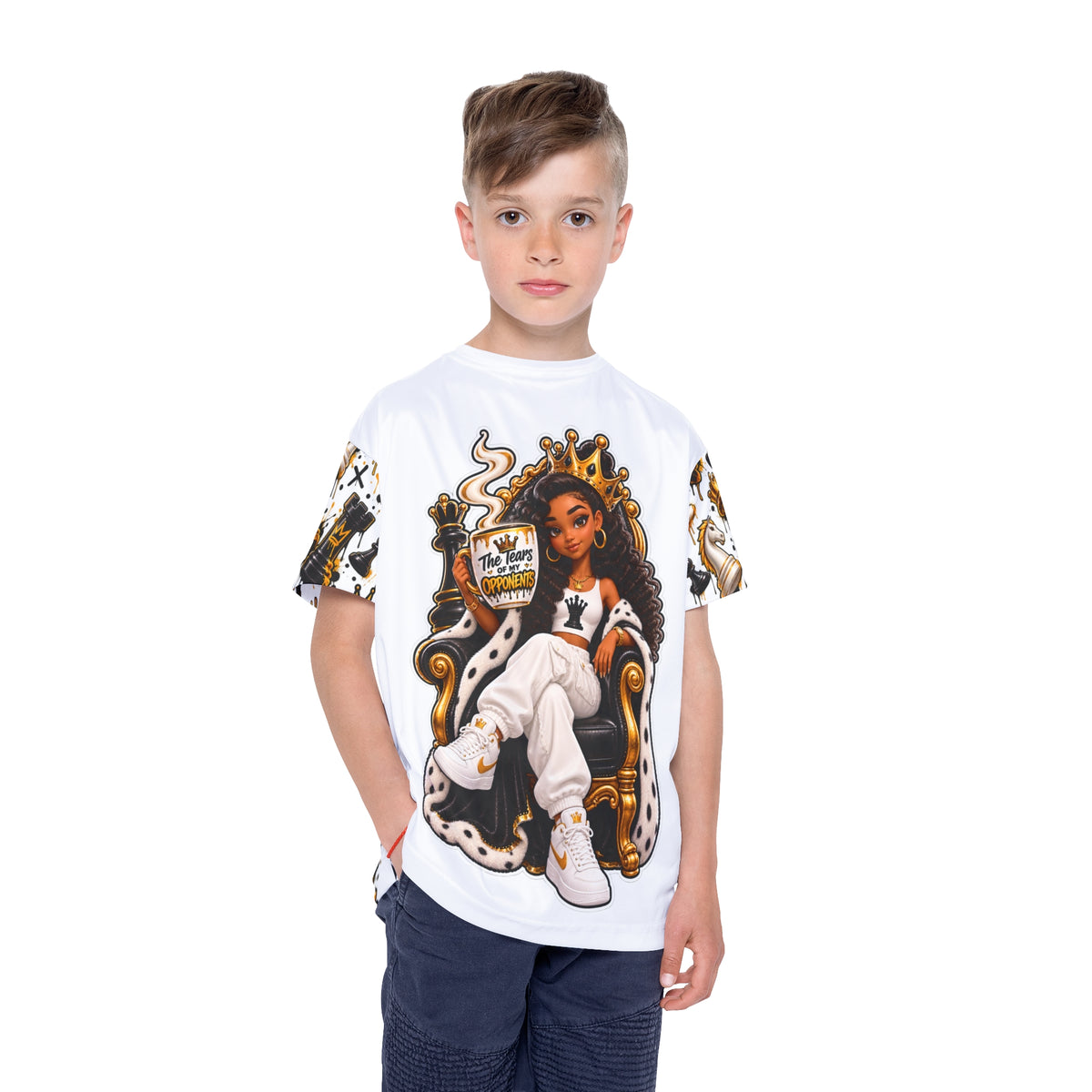 Kids Chess Queen Sports Jersey