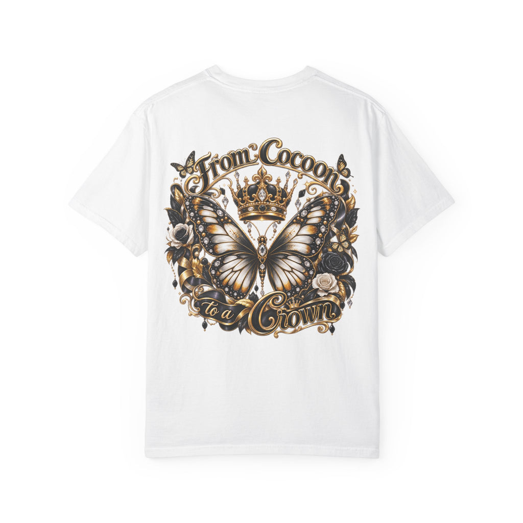 A 100% Cotton Crown and Chess Pieces Graphic T-Shirt