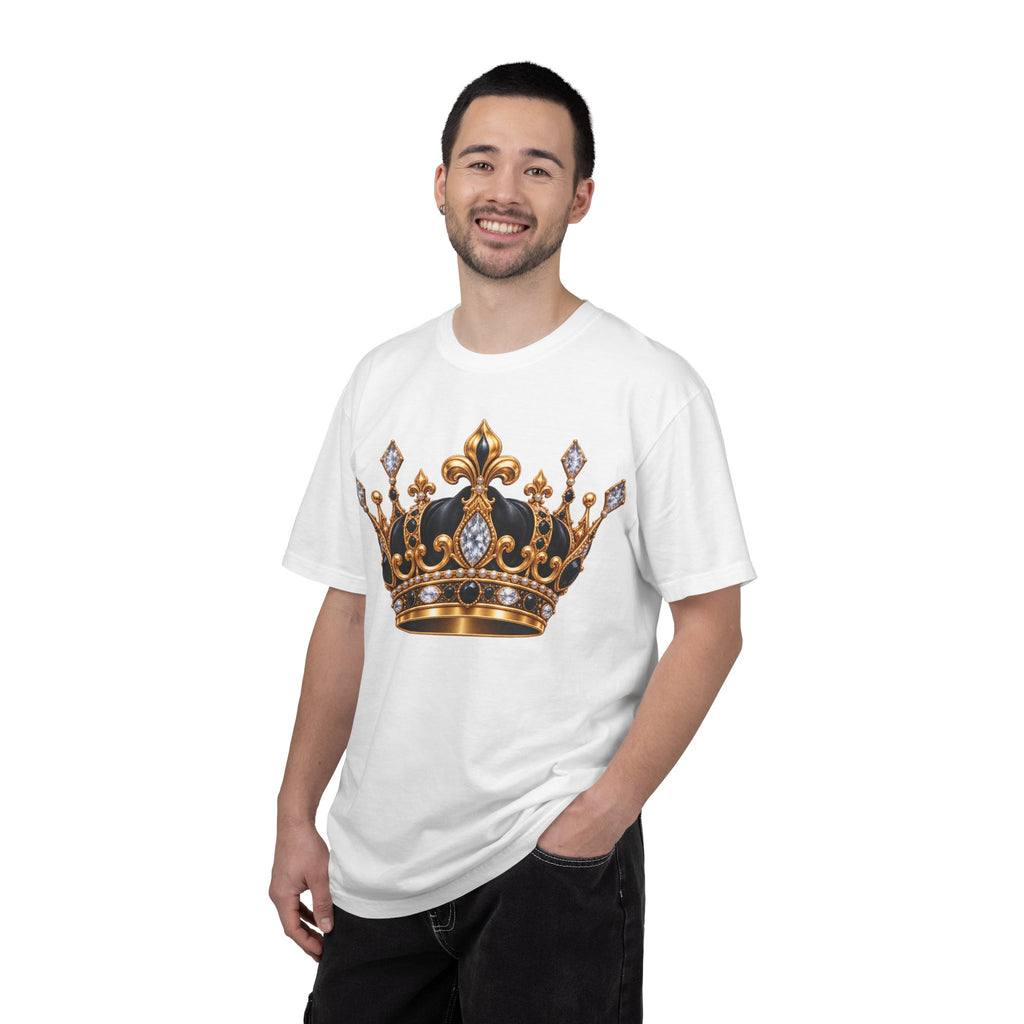 A 100% pre-shrunk, ring-spun US cotton for lasting  "From Cocoons to a Crown" Butterfly Royalty T-Shirt