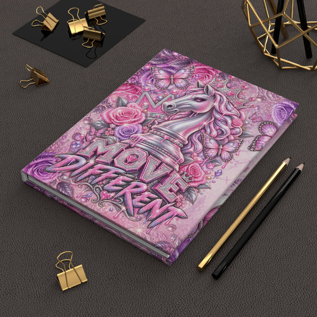 Move Different Pink Unicorn Chess Journal