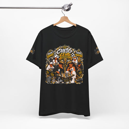 Chess Club Graphic Tee | Chess pieces, urban street art design