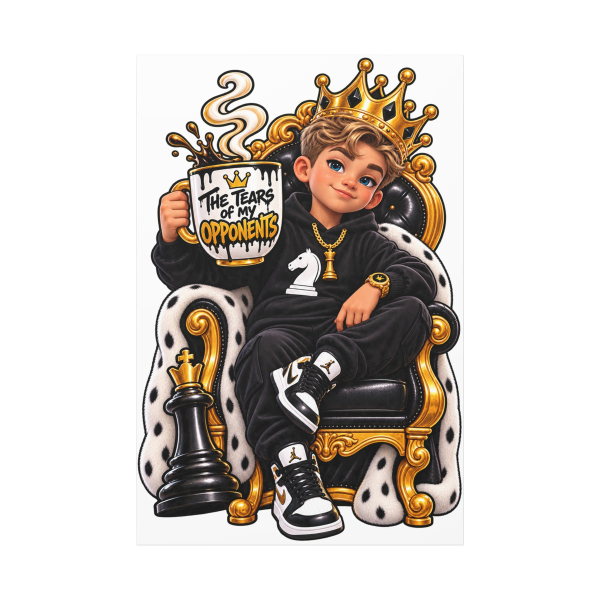 The Tears of Opponents Gamer King Canvas