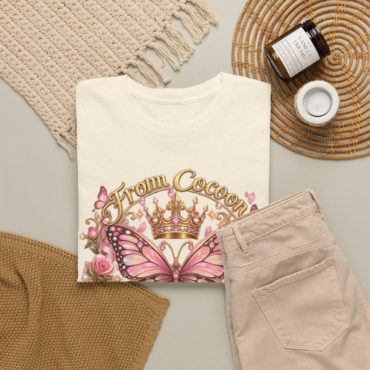 Butterfly “Dream Big, Wear a Crown” T-Shirt