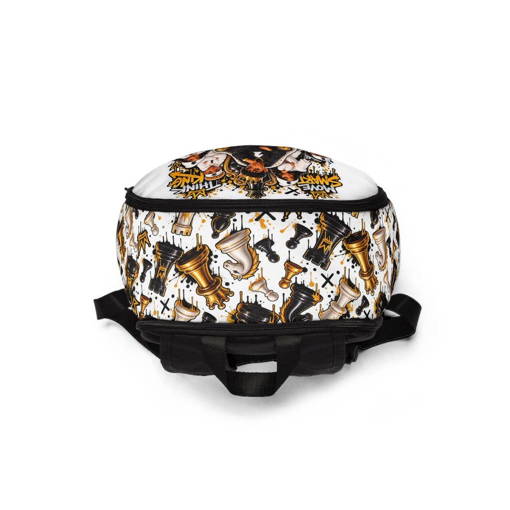 Chess King & Queen Fabric Backpack