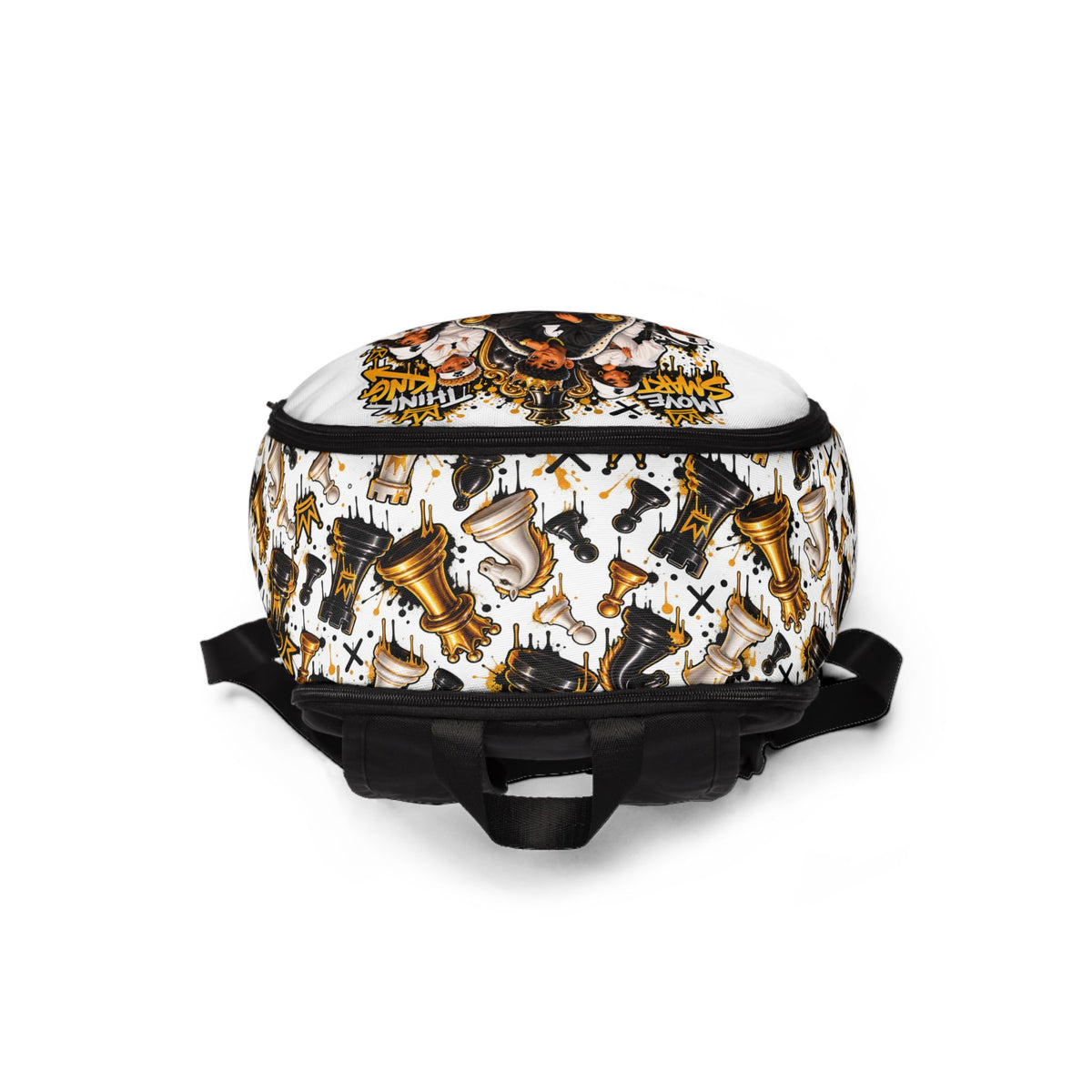 Chess King & Queen Fabric Backpack