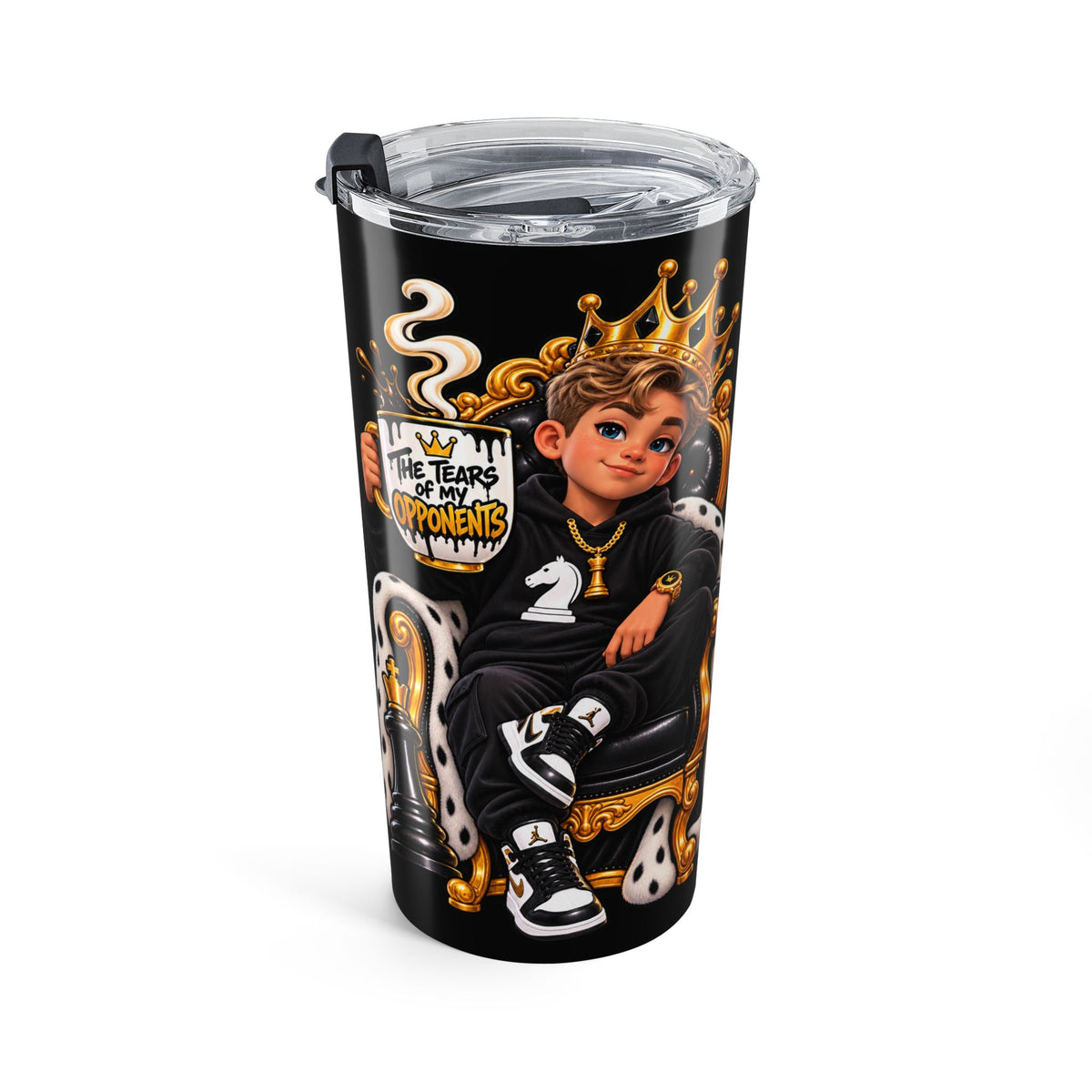 20oz Tumbler – Chess King Tears of His Opponent’s Mug Graphic
