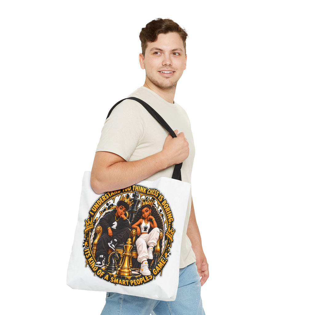 Chess Strategy Quote Chess Piece Tote Bag