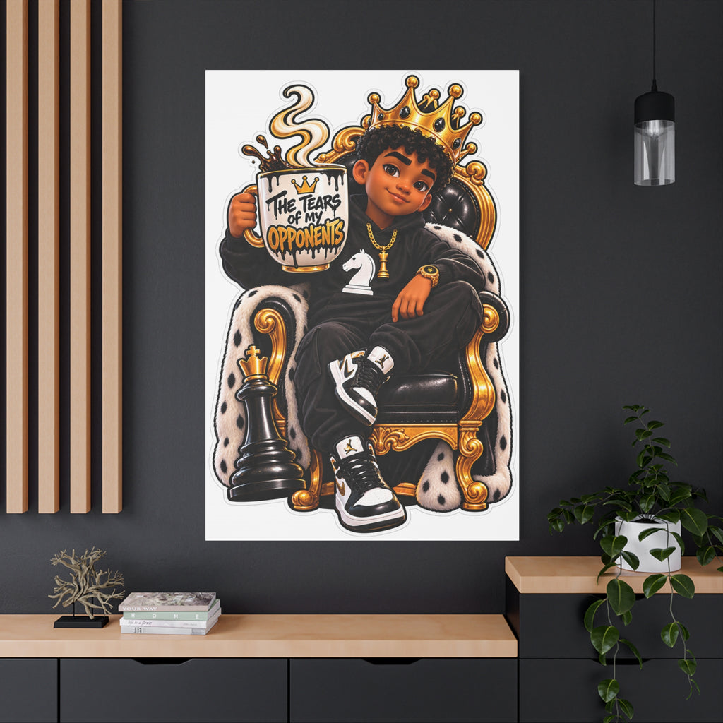Chess Gamer King Canvas