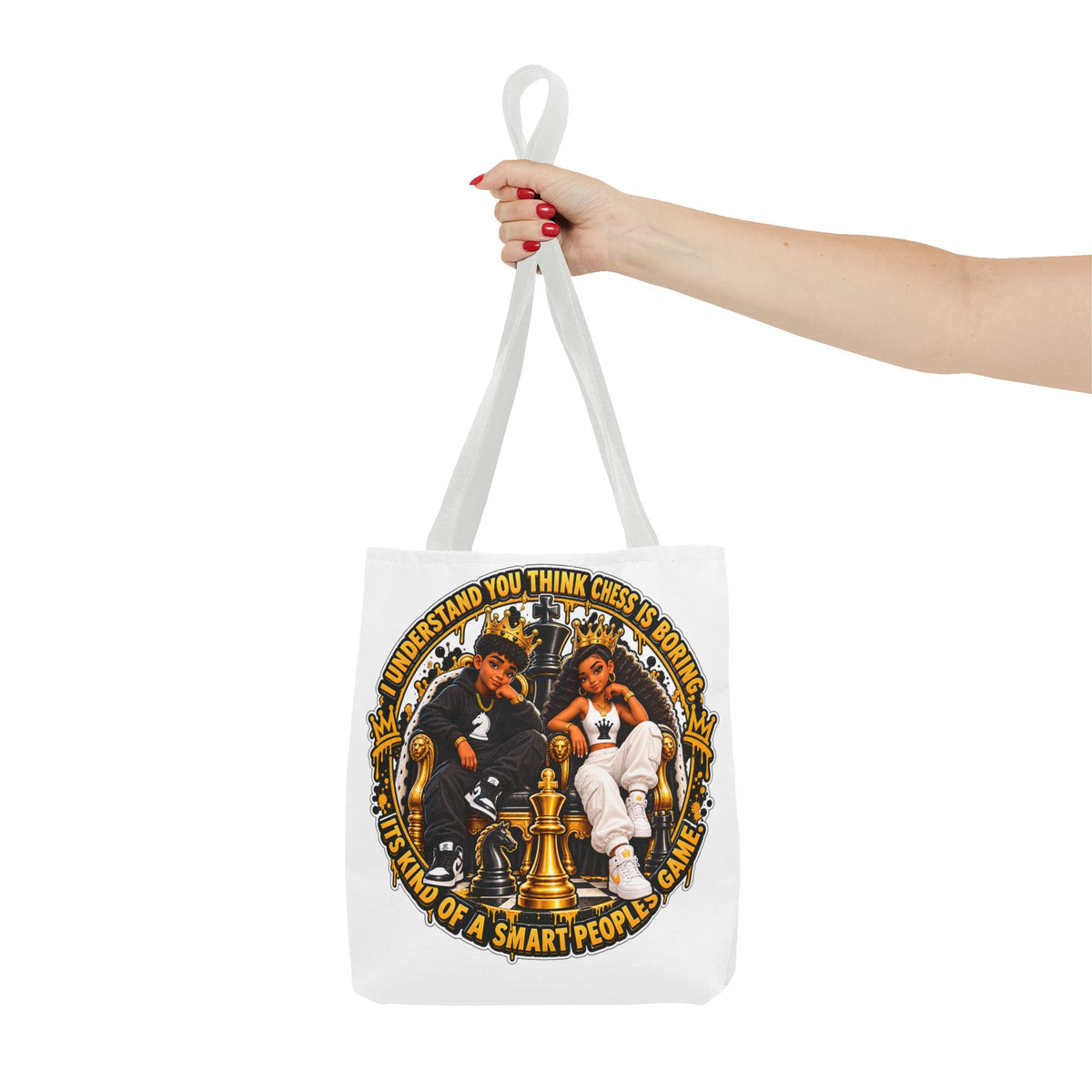 Chess Strategy Quote Chess Piece Tote Bag