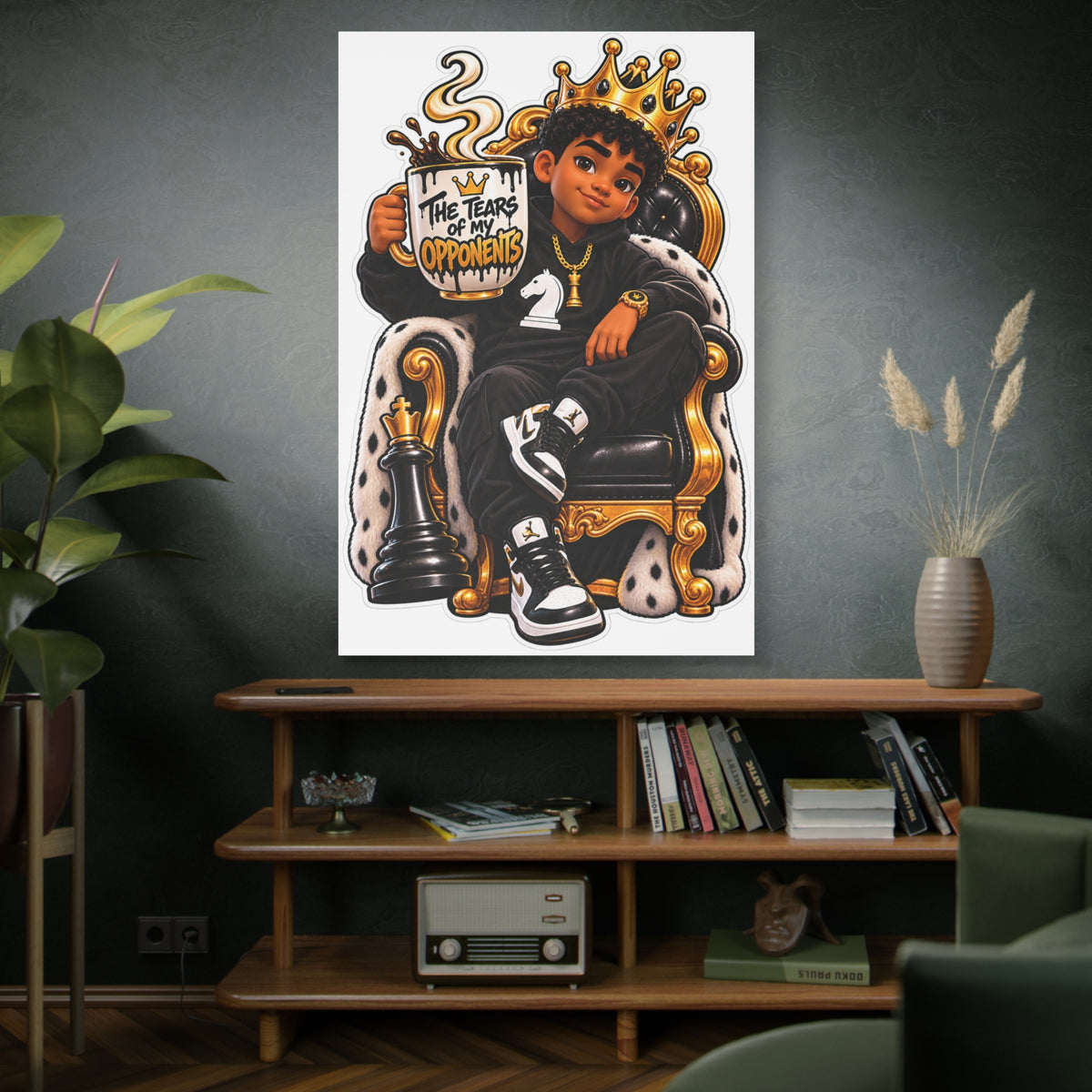 Chess Gamer King Canvas