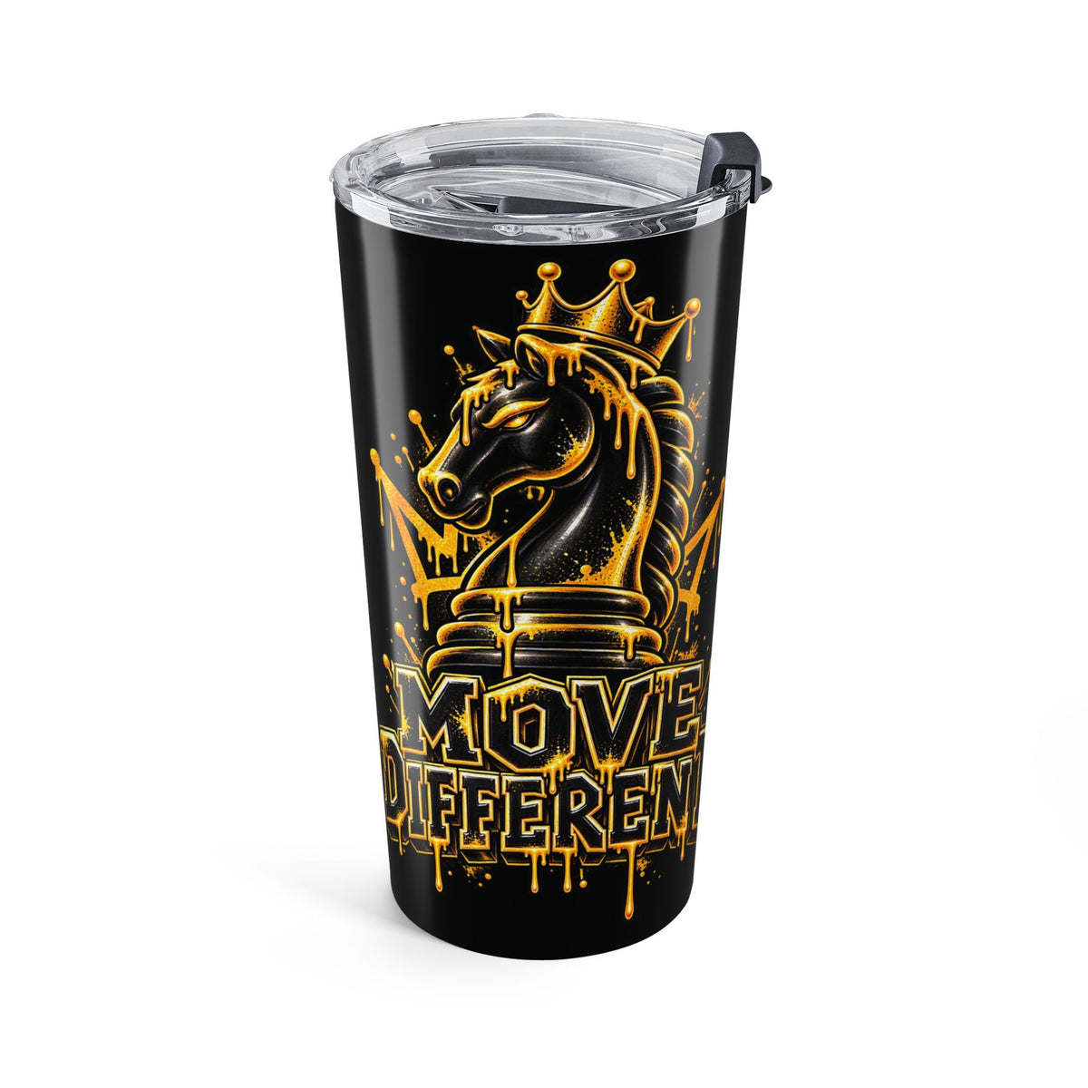 20oz Chess Knight “Move Different” Insulated Tumbler