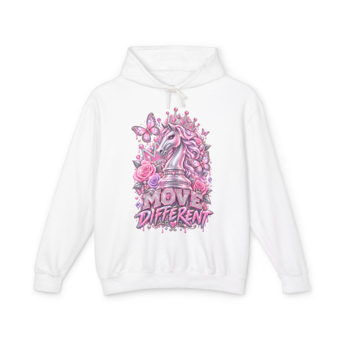 Move Different Unicorn Floral Hoodie