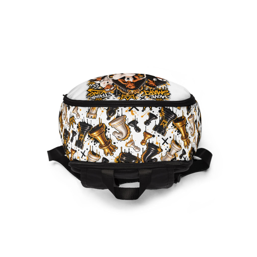 Chess King & Queen Fabric Backpack