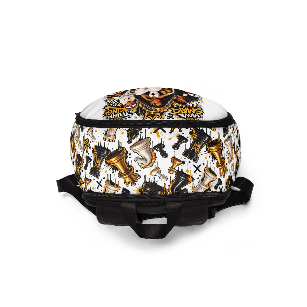 Chess King & Queen Fabric Backpack