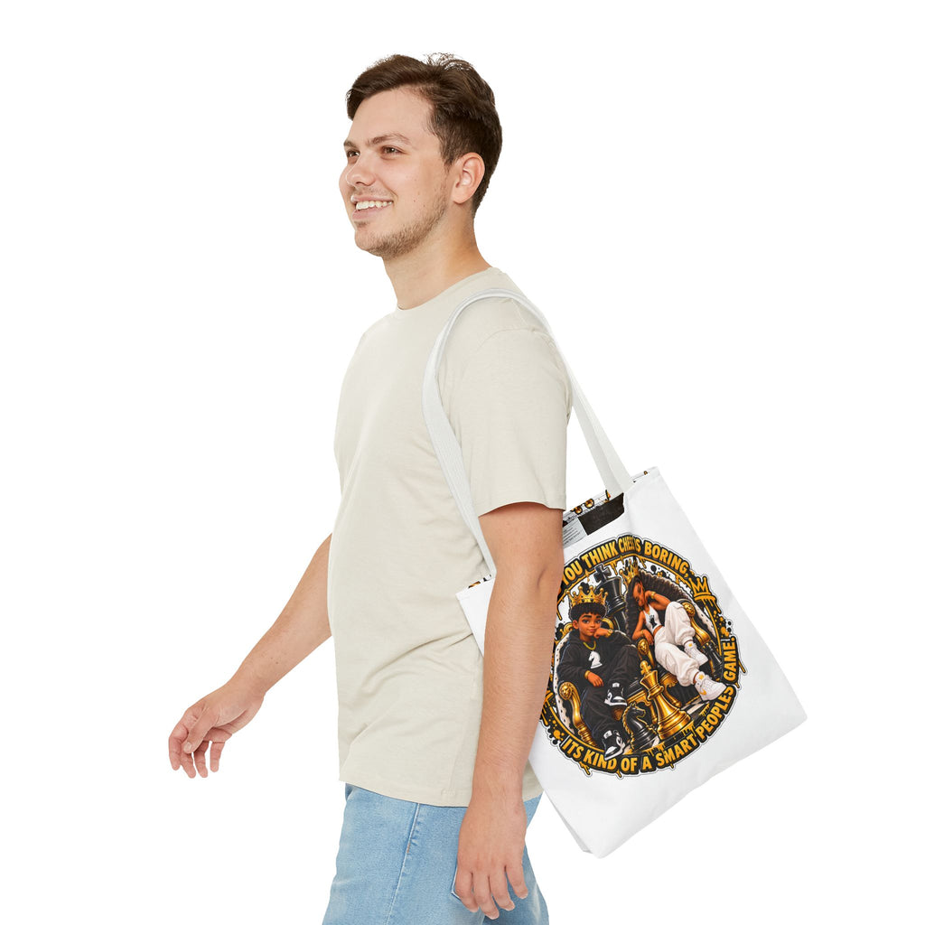 Chess Strategy Quote Chess Piece Tote Bag
