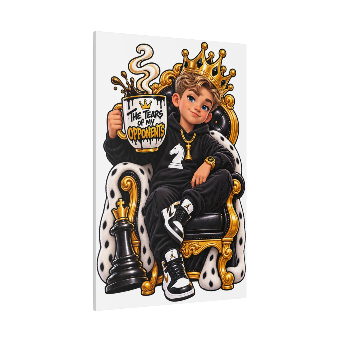 The Tears of Opponents Gamer King Canvas