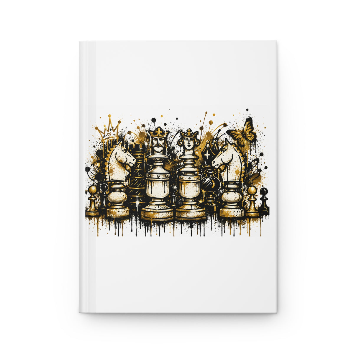 Chess Pieces Hardcover Journal