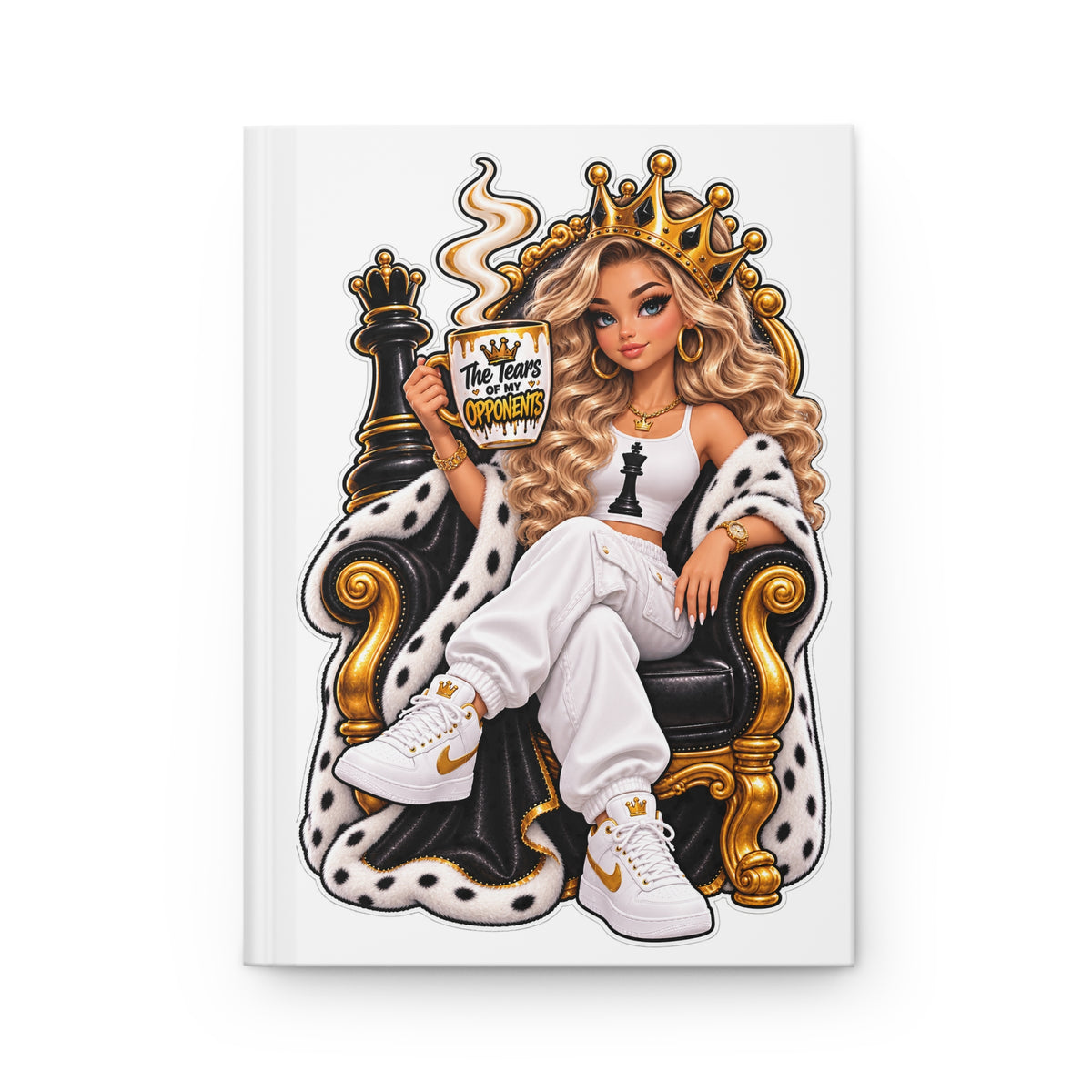 Chess Queen Hardcover Journal