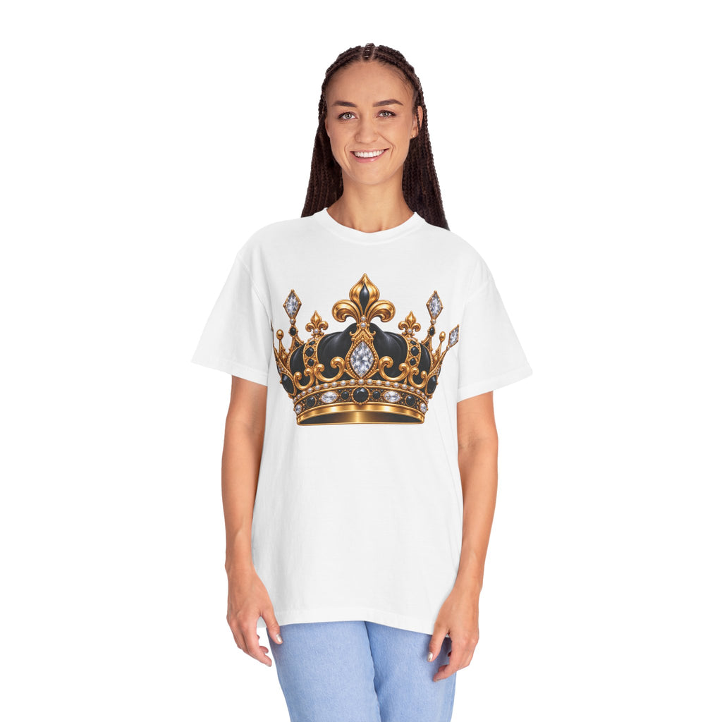 A 100% pre-shrunk, ring-spun US cotton for lasting  "From Cocoons to a Crown" Butterfly Royalty T-Shirt