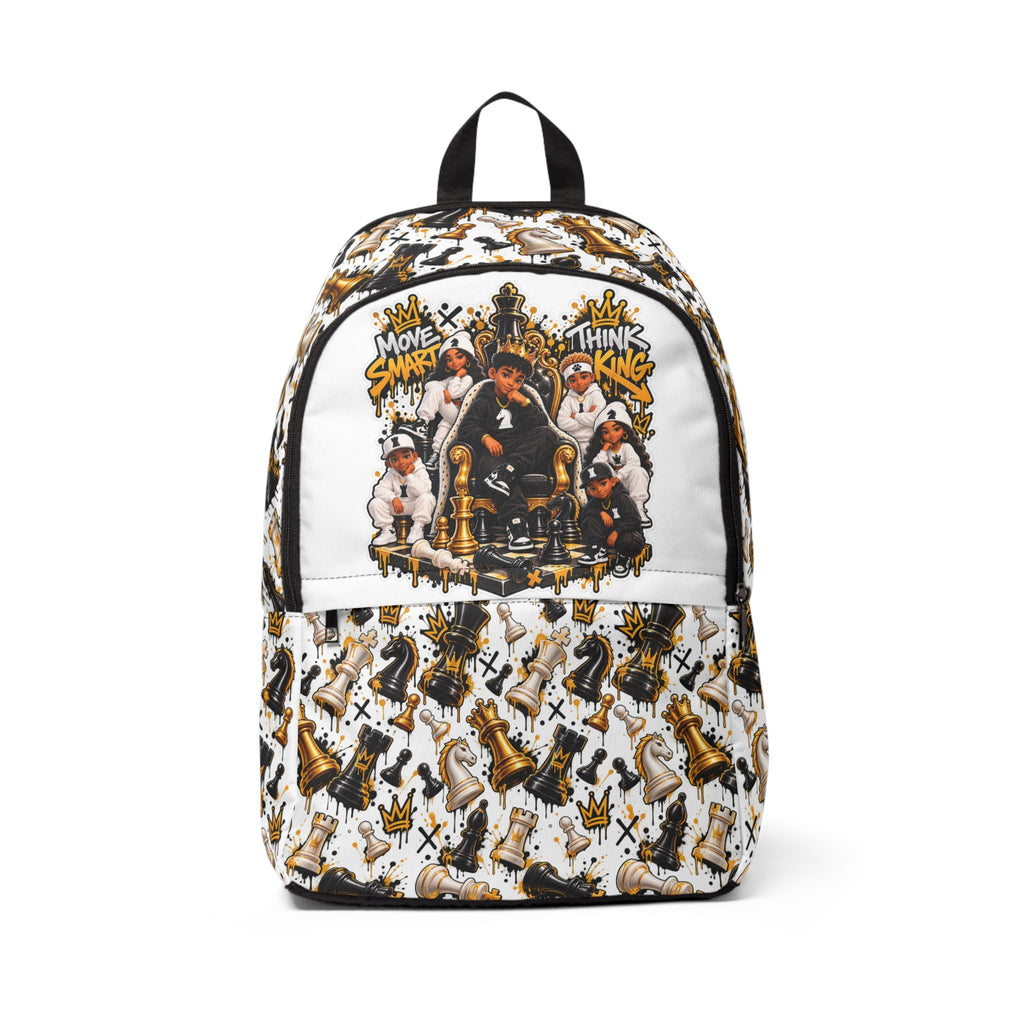 Chess King & Queen Fabric Backpack