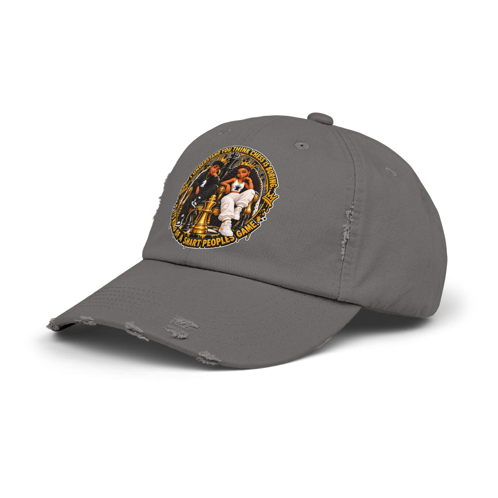 Chess King & Queen Empowerment Distressed Cap