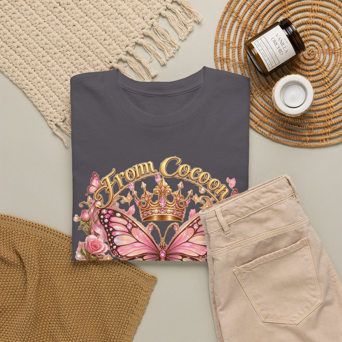 Butterfly “Dream Big, Wear a Crown” T-Shirt
