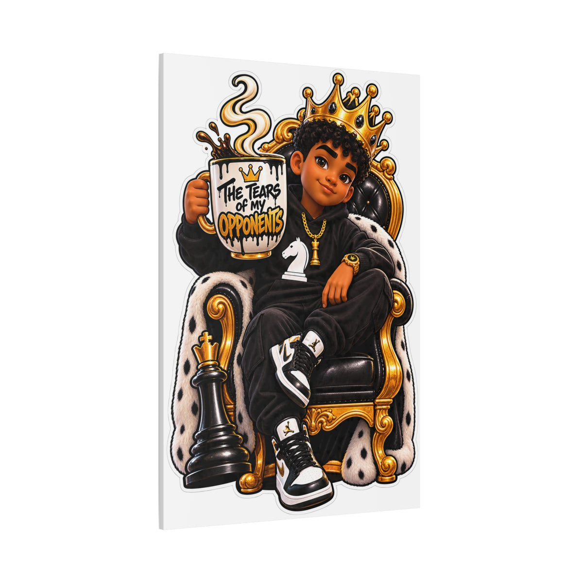 Chess Gamer King Canvas