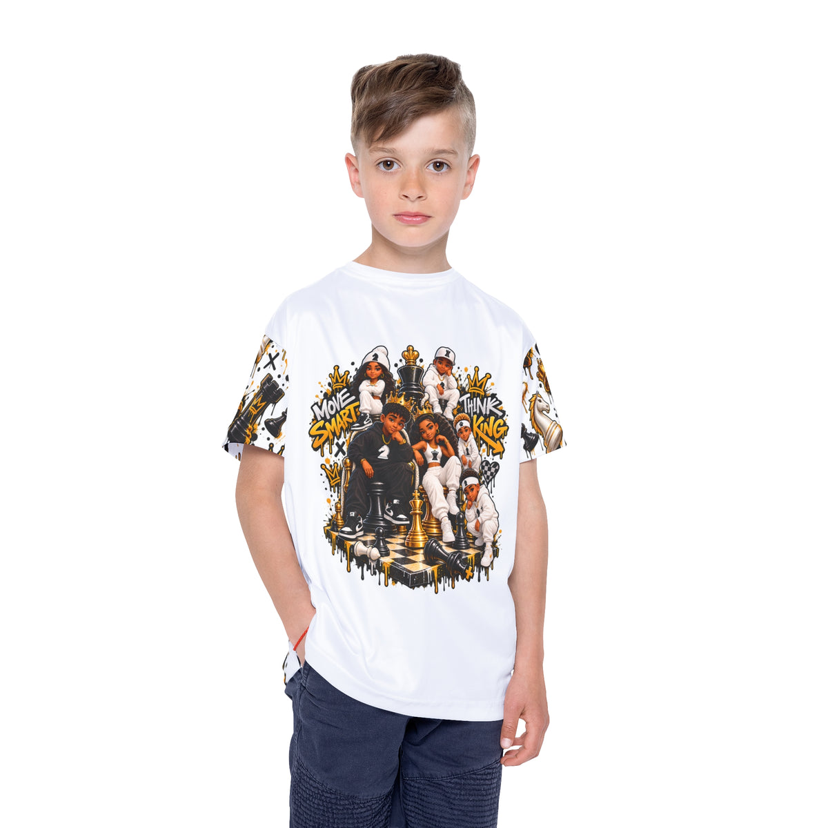 Kids Chess Strategy Sports Jersey