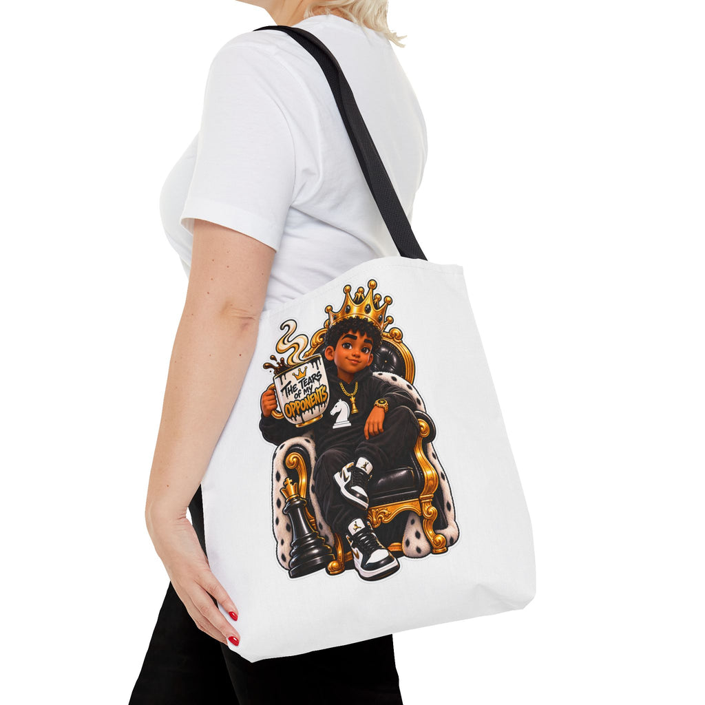 Chess King & Pieces All-Over Print Tote Bag