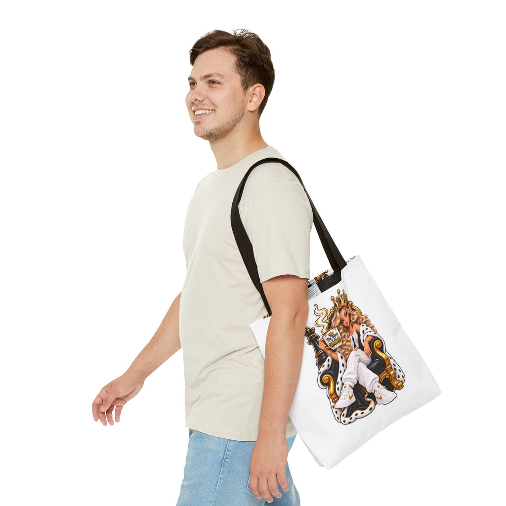 Chess Queen and Pieces Tote Bag