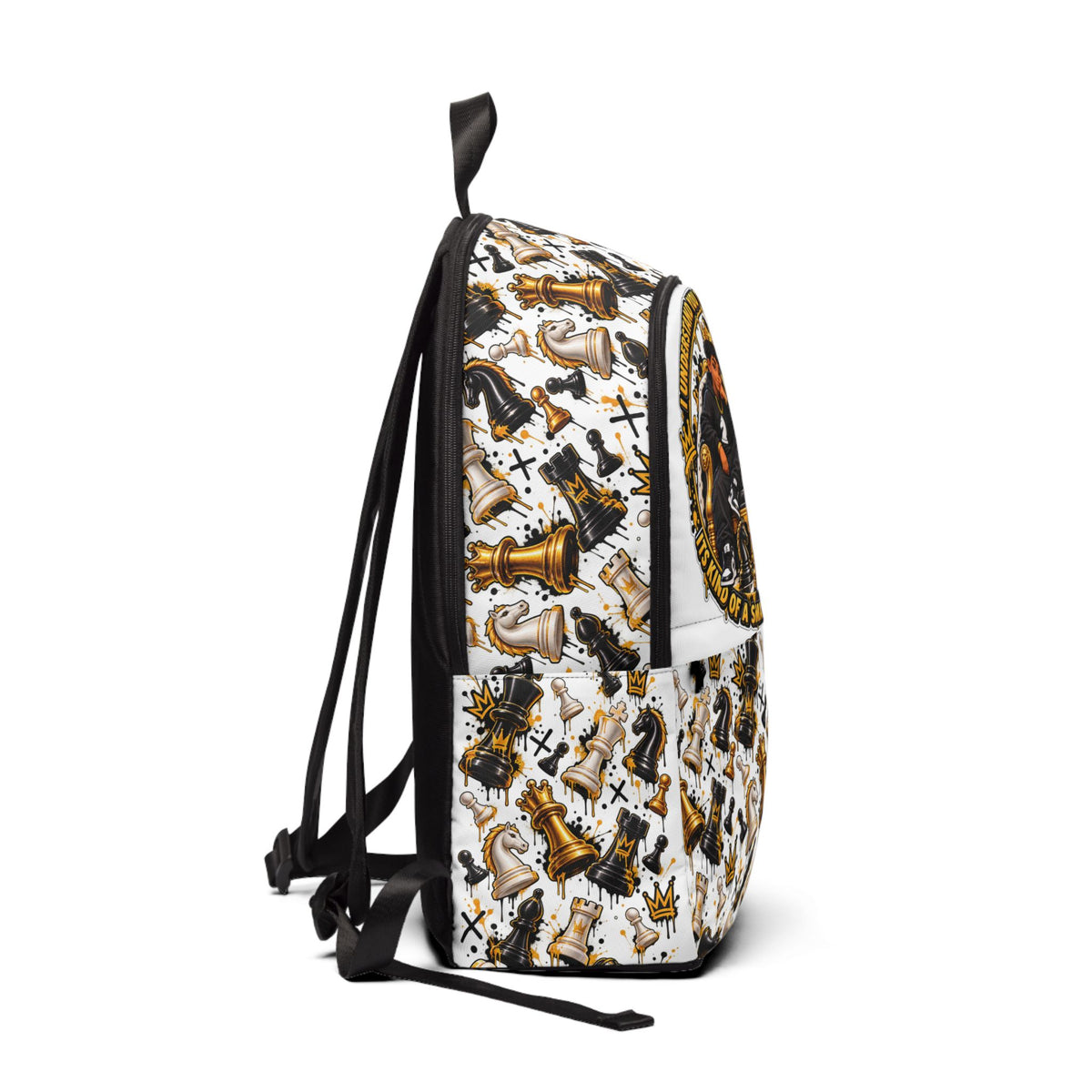 Chess Lover Fabric Backpack – Smart People Play Chess Design