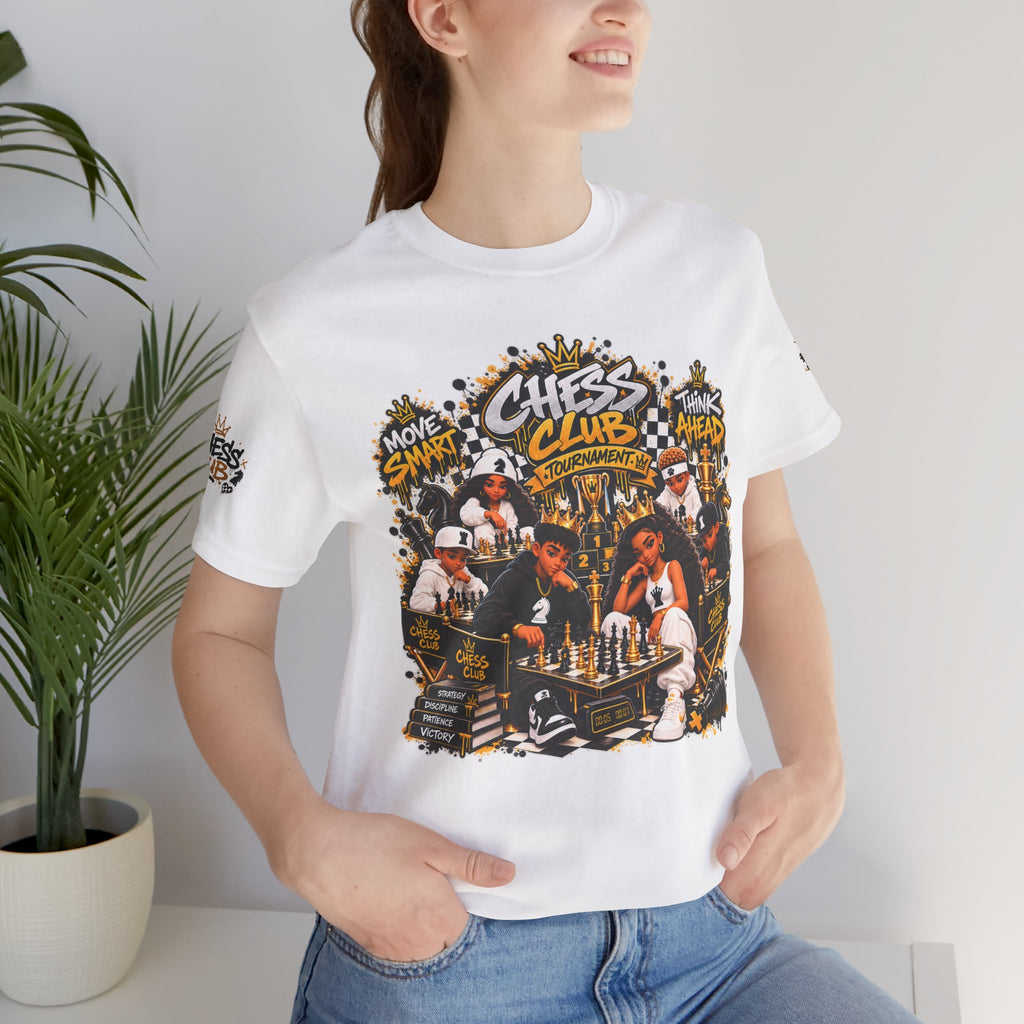 Chess Club Graphic Tee | Chess pieces, urban street art design
