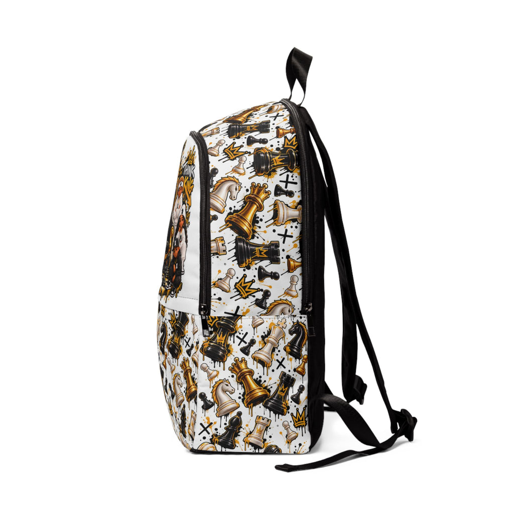 Chess King & Queen Fabric Backpack
