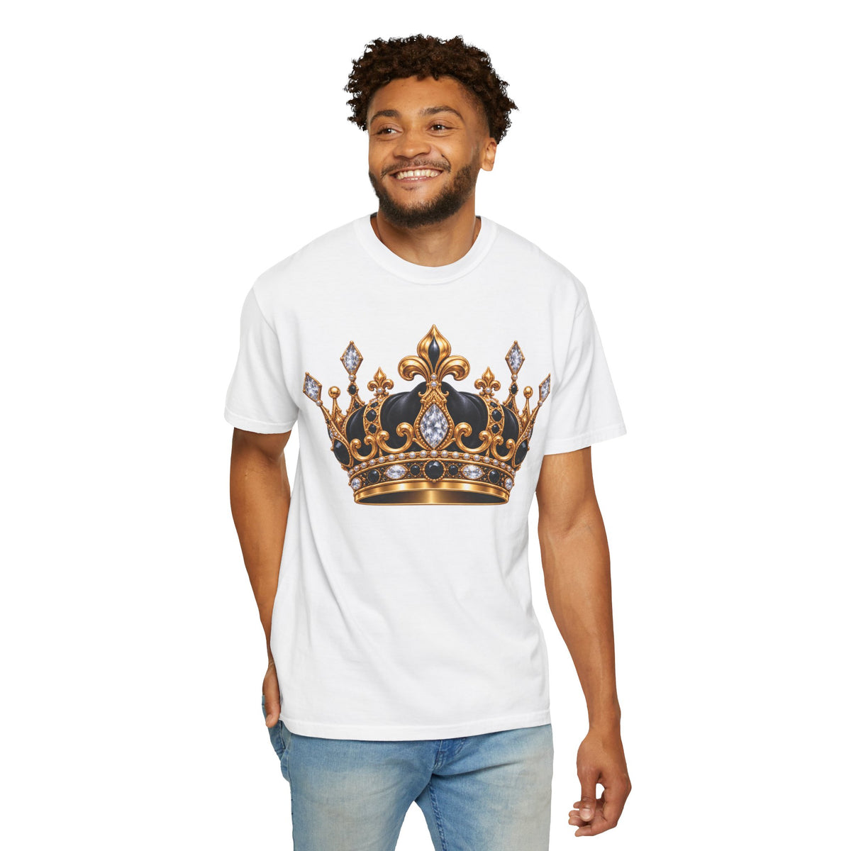 A 100% pre-shrunk, ring-spun US cotton for lasting  "From Cocoons to a Crown" Butterfly Royalty T-Shirt