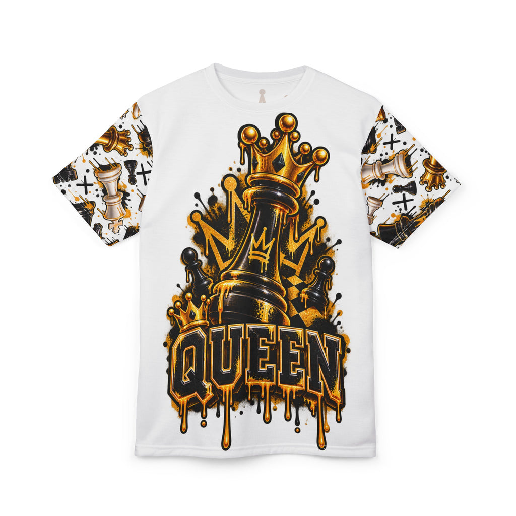 Queen Chess Crown All-Over Print T-Shirt