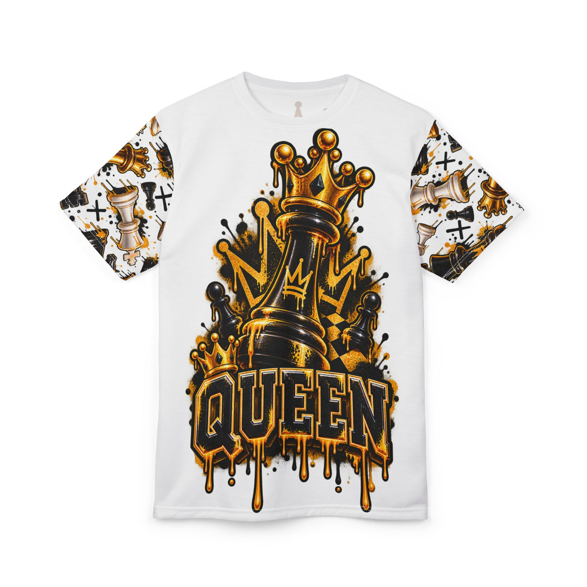 Queen Chess Crown All-Over Print T-Shirt